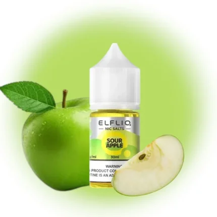 Солевая жидкость Elf Bar Elfliq Sour Apple 30 ml
