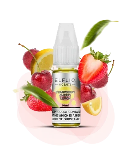Жидкость солевая Elf Bar Elfliq Strawberry Cherry Lemon 10 ml