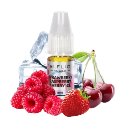 Жидкость солевая Elf Bar Elfliq Strawberry Raspberry Cherry Ice 10 ml
