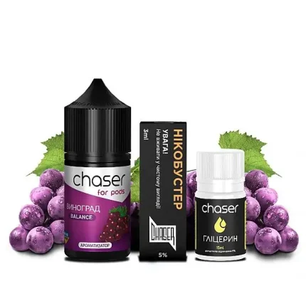 Рідина сольова Набір Chaser Grape 30 ml