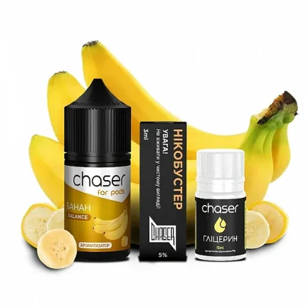 Рідина сольова Набір Chaser Banana 30 ml
