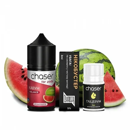 Рідина сольова Набір Chaser Watermelon 30 ml